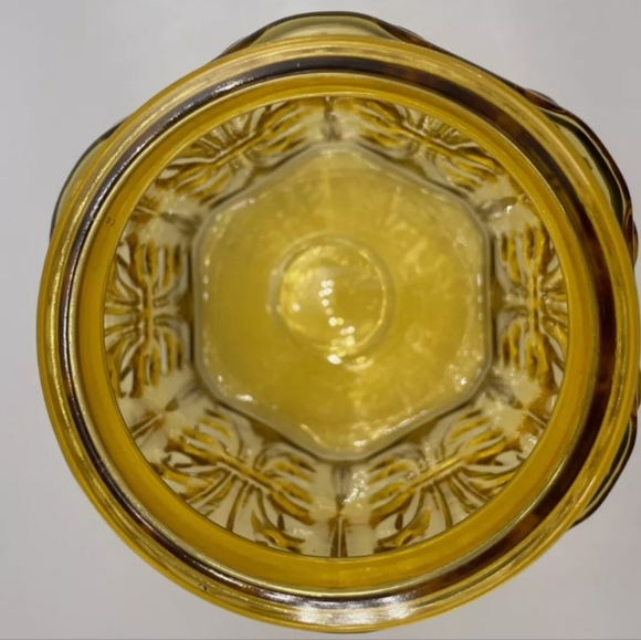 Vintage LE Smith Amber Glass Apothecary Canister Jar - Picture 6 of 6